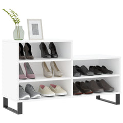 vidaXL Shoe Cabinet White 102x36x60 cm Engineered Wood 3