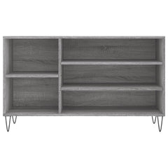 vidaXL Shoe Cabinet Grey Sonoma 102x36x60 cm Engineered Wood 4