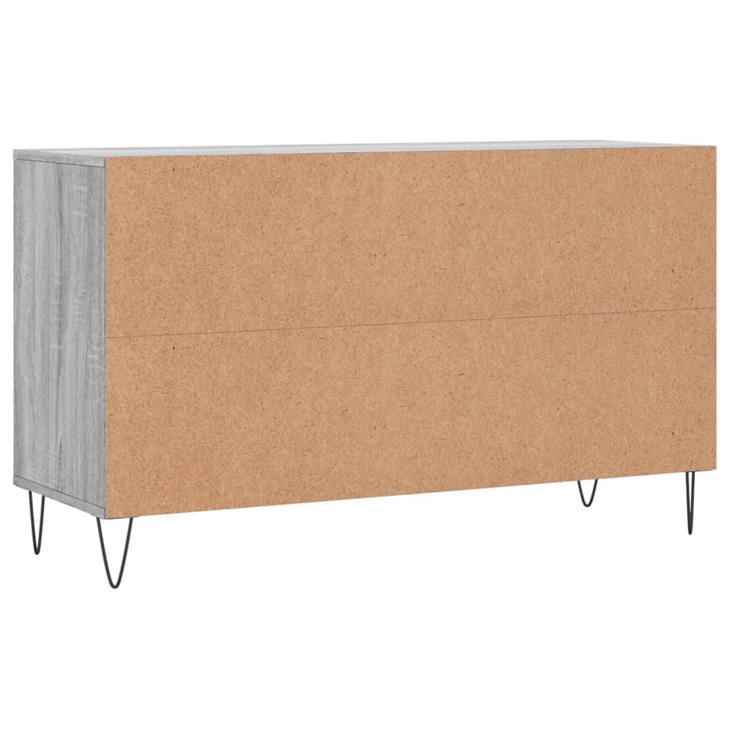 vidaXL Shoe Cabinet Grey Sonoma 102x36x60 cm Engineered Wood 6