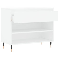 vidaXL Shoe Cabinet White 70x36x60 cm Engineered Wood 5