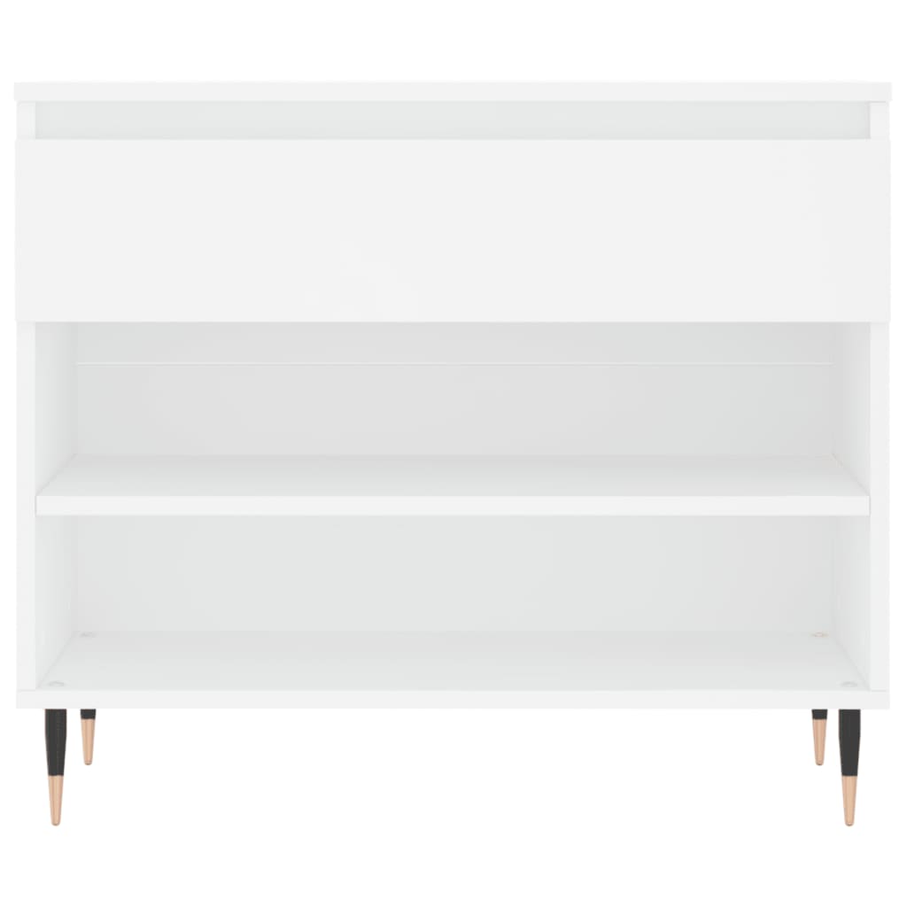 vidaXL Shoe Cabinet White 70x36x60 cm Engineered Wood 6