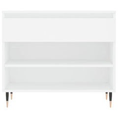 vidaXL Shoe Cabinet White 70x36x60 cm Engineered Wood 6