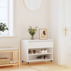 vidaXL Shoe Cabinet White 70x36x60 cm Engineered Wood 1