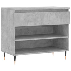 vidaXL Shoe Cabinet Concrete Grey 70x36x60 cm Engineered Wood 2