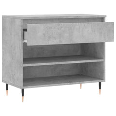 vidaXL Shoe Cabinet Concrete Grey 70x36x60 cm Engineered Wood 5