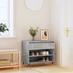 vidaXL Shoe Cabinet Concrete Grey 70x36x60 cm Engineered Wood 1