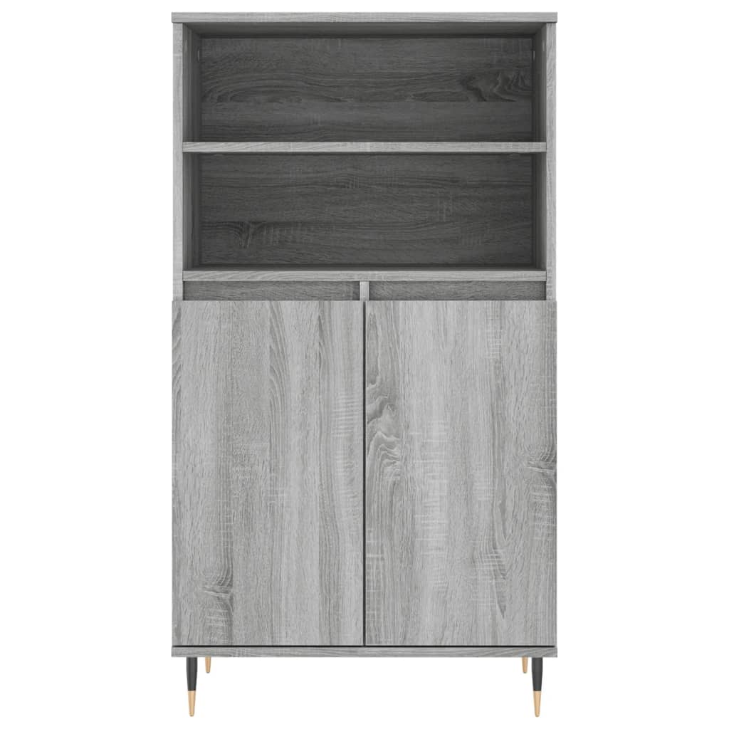 vidaXL Highboard Grey Sonoma 60x36x110 cm Engineered Wood 6