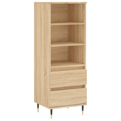 vidaXL Highboard Sonoma Oak 40x36x110 cm Engineered Wood 2