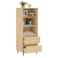 vidaXL Highboard Sonoma Oak 40x36x110 cm Engineered Wood 4