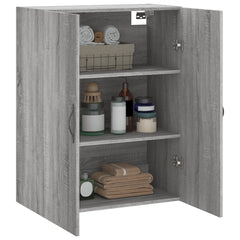 vidaXL Wall Mounted Cabinet Grey Sonoma 69.5x34x90 cm Engineered Wood 5