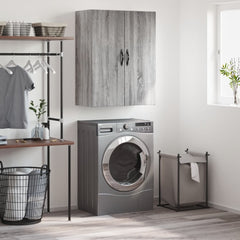 vidaXL Wall Mounted Cabinet Grey Sonoma 69.5x34x90 cm Engineered Wood 1