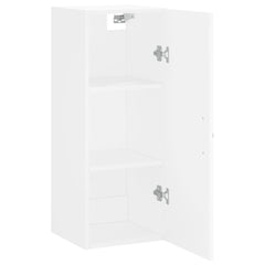 vidaXL Wall Mounted Cabinet White 34.5x34x90 cm Engineered Wood 5