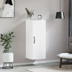 vidaXL Wall Mounted Cabinet White 34.5x34x90 cm Engineered Wood 1