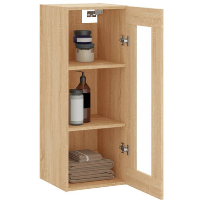 Wall Mounted Cabinet Sonoma Oak 34.5x34x90 cm