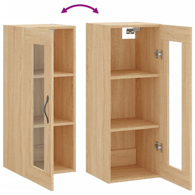 Wall Mounted Cabinet Sonoma Oak 34.5x34x90 cm