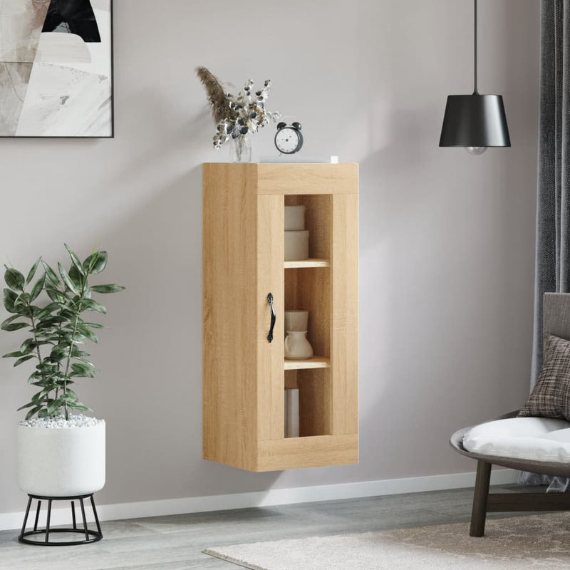 Wall Mounted Cabinet Sonoma Oak 34.5x34x90 cm