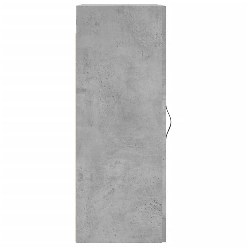 Wall Mounted Cabinet Concrete Grey 34.5x34x90 cm