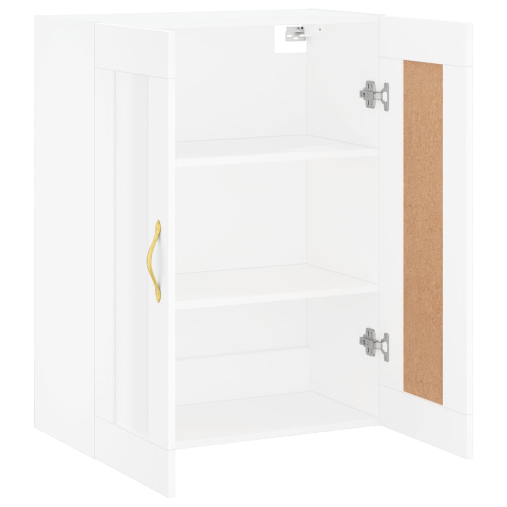 vidaXL Wall Mounted Cabinet White 69.5x34x90 cm Engineered Wood 6