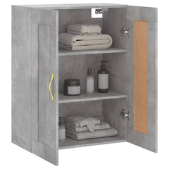 vidaXL Wall Mounted Cabinet Concrete Grey 69.5x34x90 cm Engineered Wood 5
