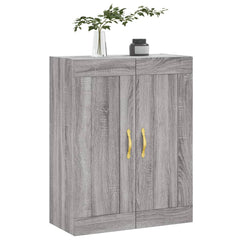 vidaXL Wall Mounted Cabinet Grey Sonoma 69.5x34x90 cm Engineered Wood 4