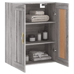 vidaXL Wall Mounted Cabinet Grey Sonoma 69.5x34x90 cm Engineered Wood 5