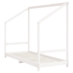 vidaXL Kids Bed Frame White 80x200 cm Solid Wood Pine 3