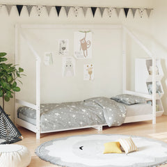 vidaXL Kids Bed Frame White 80x200 cm Solid Wood Pine 1