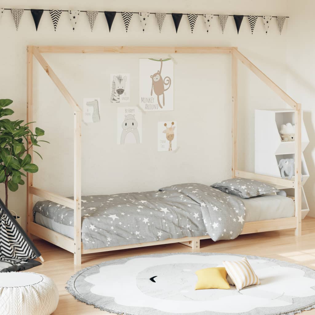 vidaXL Kids Bed Frame Solid Wood Pine