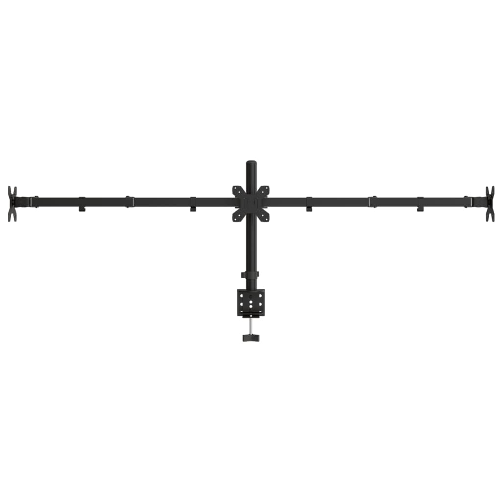vidaXL Triple Monitor Stand Black Steel VESA 75/100 mm 5