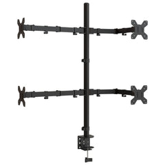 vidaXL Monitor Mount Black Steel VESA 75/100 mm 3