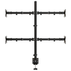 vidaXL Monitor Mount Black Steel VESA 75/100 mm 5
