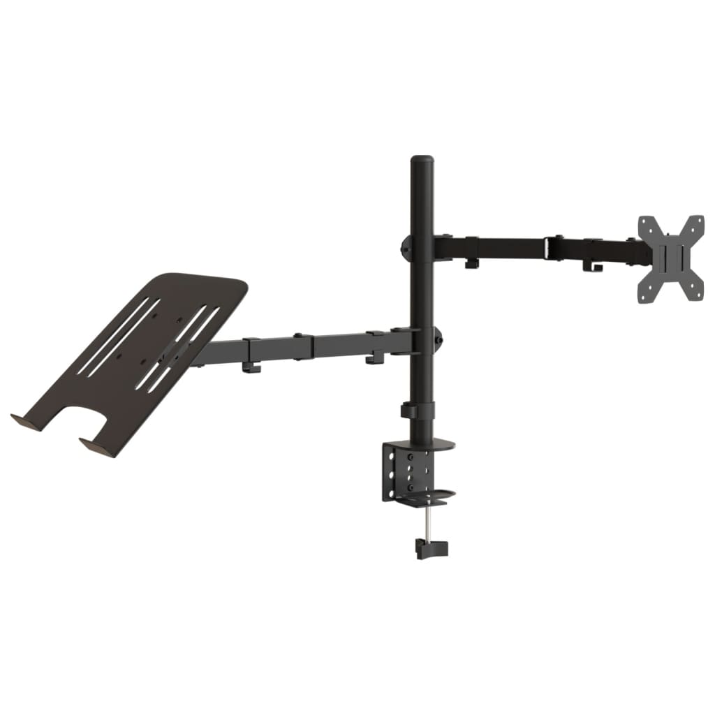 vidaXL Monitor Mount Black Steel VESA 75/100 mm 4