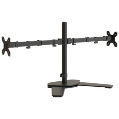 vidaXL Dual Monitor Stand Black Steel VESA 75/100 mm 2