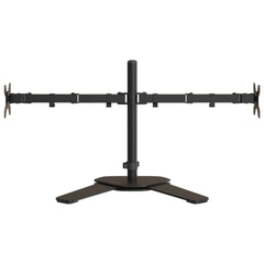 vidaXL Dual Monitor Stand Black Steel VESA 75/100 mm 4