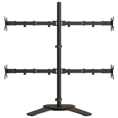 vidaXL Monitor Mount Black Steel VESA 75/100 mm 4