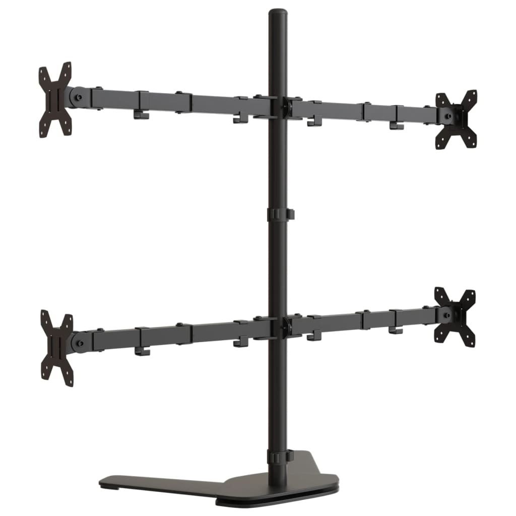 vidaXL Monitor Mount Black Steel VESA 75/100 mm 6