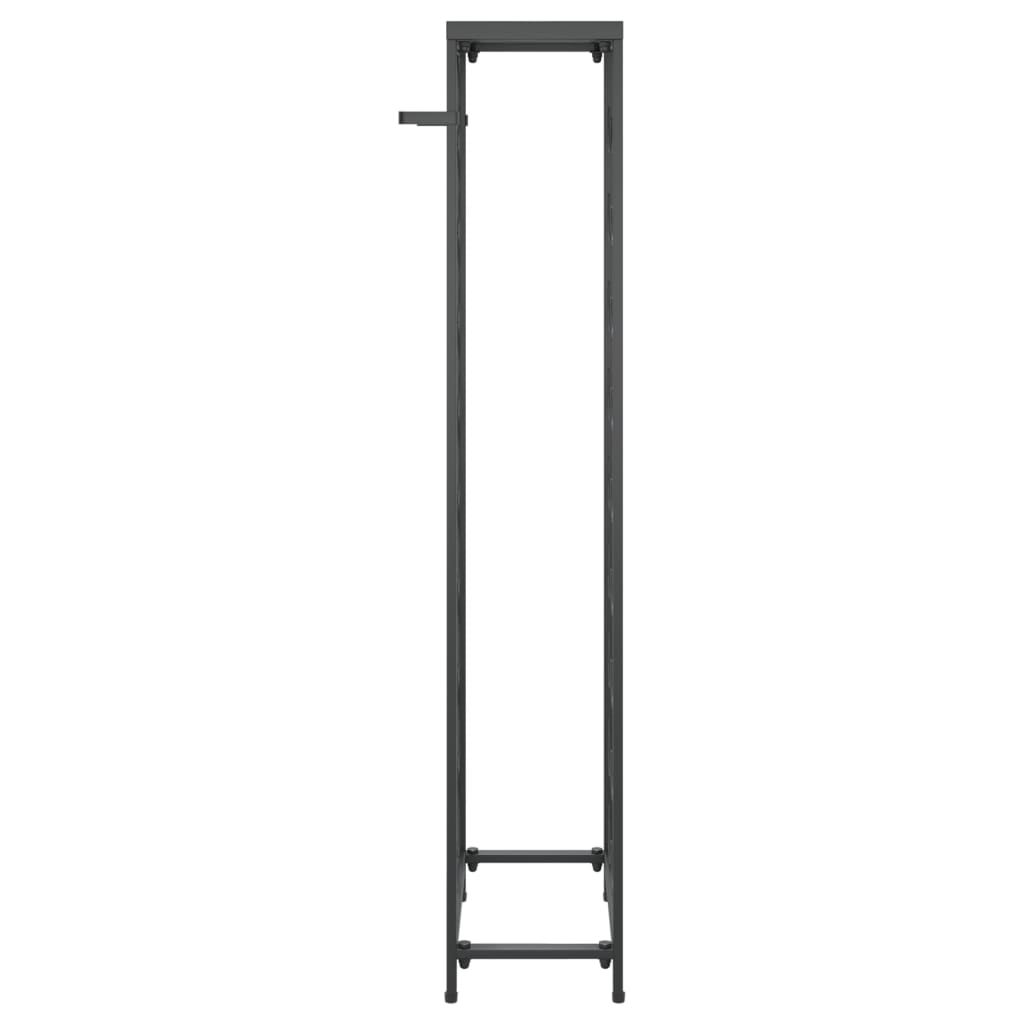 vidaXL Wine Rack for 27 Bottles Black 34x18x100 cm Wrought Iron 4
