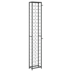 vidaXL Wine Rack for 57 Bottles Black 34x18x200 cm Wrought Iron 5
