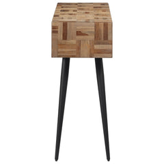 vidaXL Console Table 110x34x80 cm Solid Reclaimed Teak 3