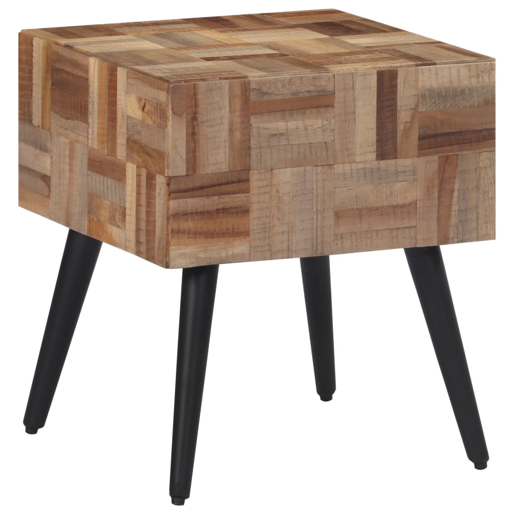 vidaXL Side Table 40x40x45 cm Solid Reclaimed Teak 1