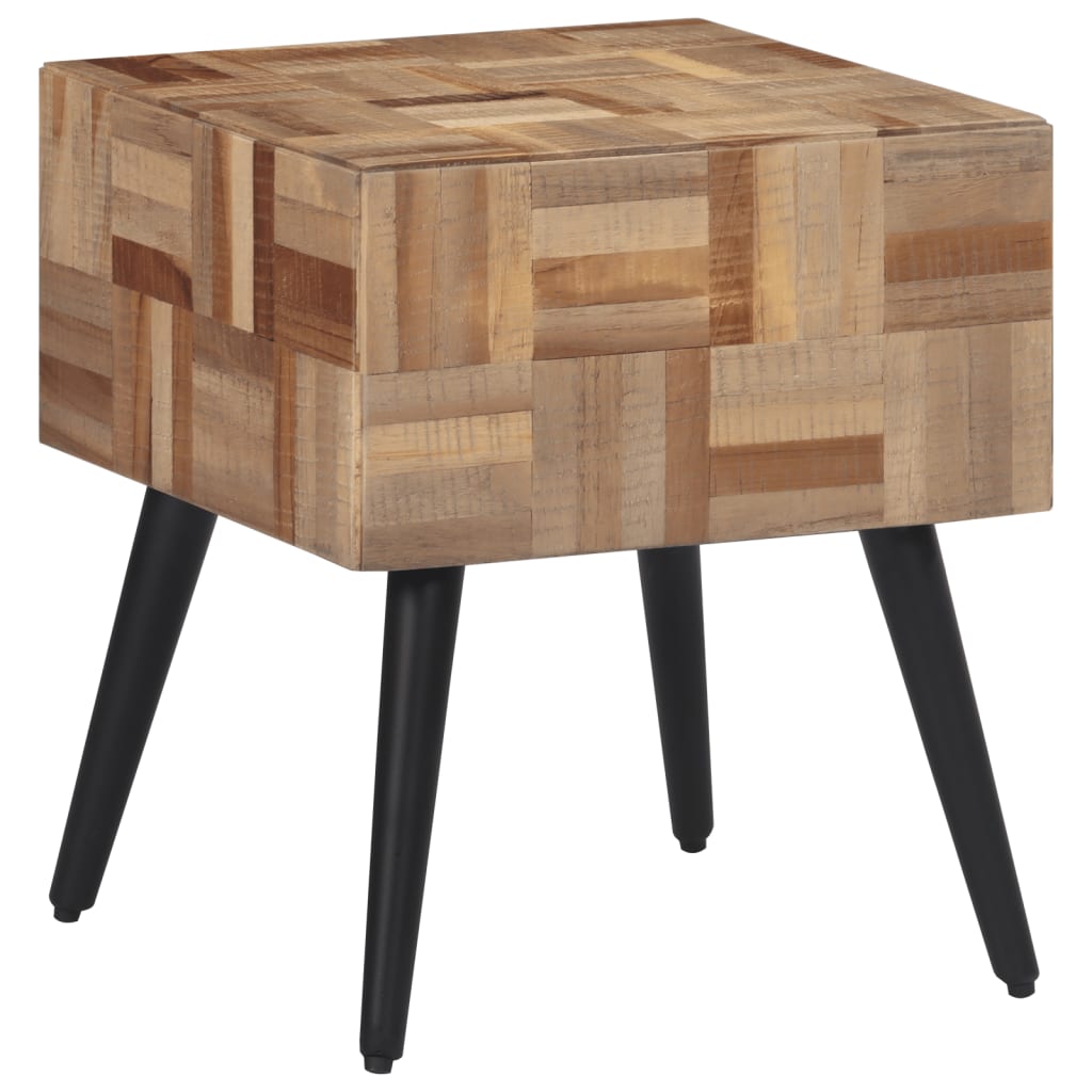 vidaXL Side Table 40x40x45 cm Solid Reclaimed Teak 3