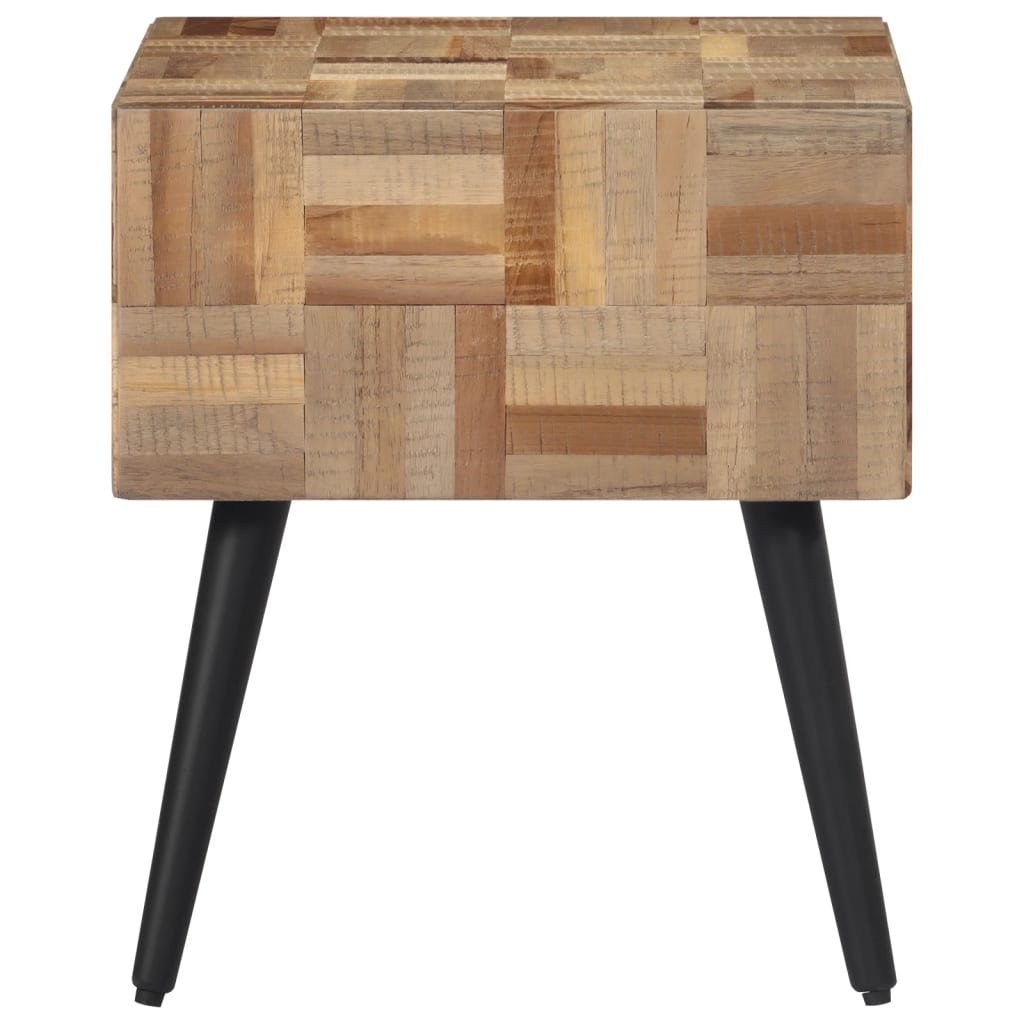 vidaXL Side Table 40x40x45 cm Solid Reclaimed Teak 4