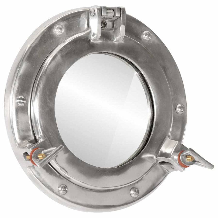 vidaXL Porthole Mirror Wall Hanging Ø23 cm Aluminium and Glass 1