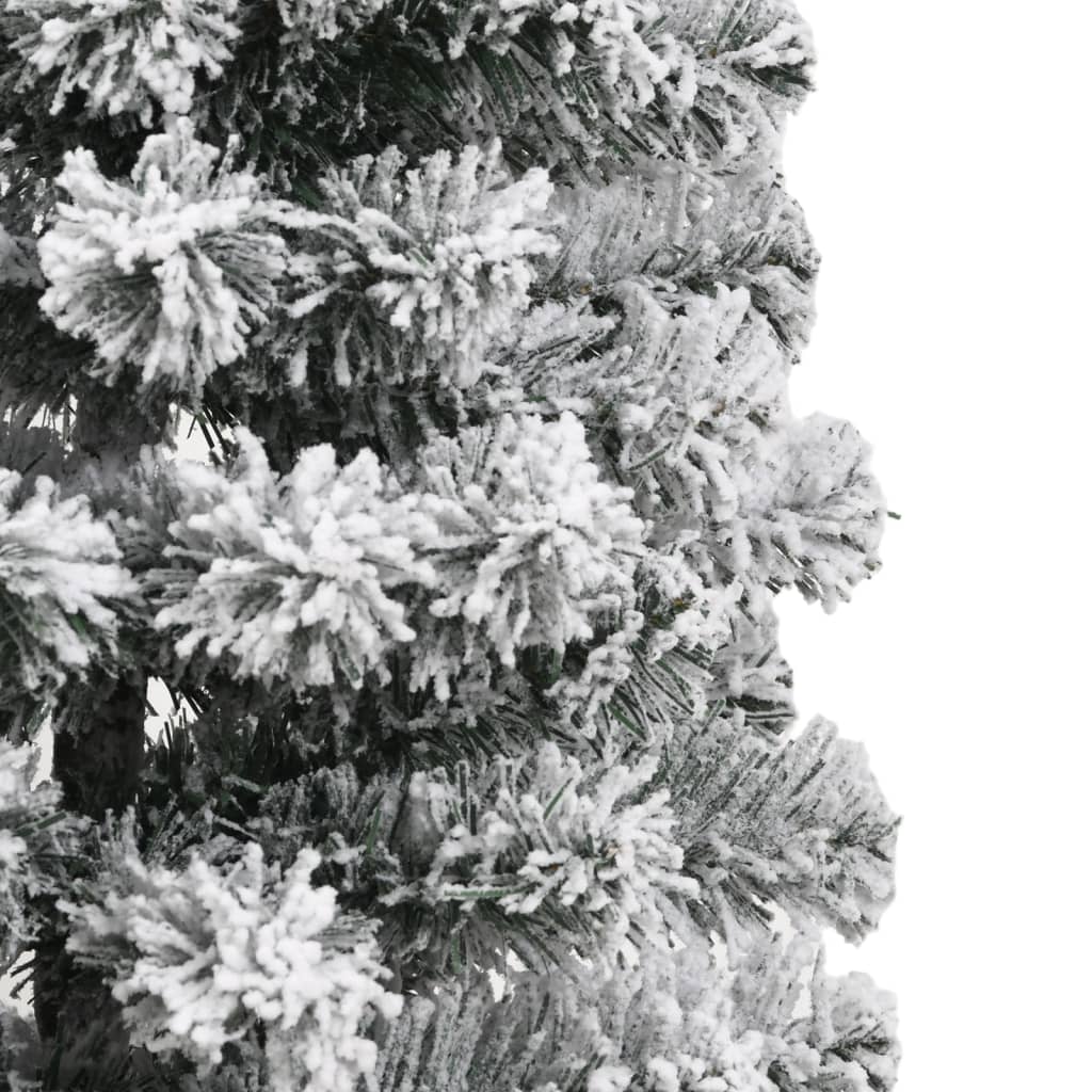 vidaXL Artificial Hinged Christmas Tree with Flocked Snow 120 cm 5