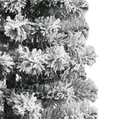 vidaXL Artificial Hinged Christmas Tree with Flocked Snow 120 cm 5
