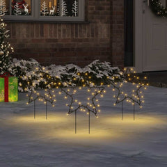 vidaXL Christmas Light Decorations with Spikes 3 pcs Star 50 LEDs 29 cm 1
