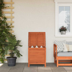 vidaXL Garden Storage Box Brown 50x49x56,5 cm Solid Wood Fir 1