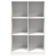 vidaXL Bookcase White 70x33x110 cm Solid Wood Pine 3