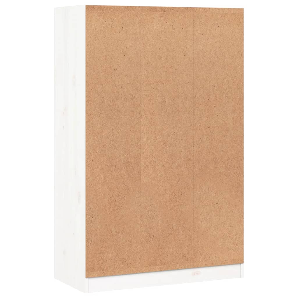 vidaXL Bookcase White 70x33x110 cm Solid Wood Pine 4