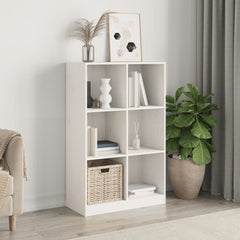 vidaXL Bookcase White 70x33x110 cm Solid Wood Pine 1
